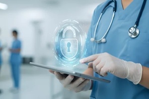 secure digital health concept